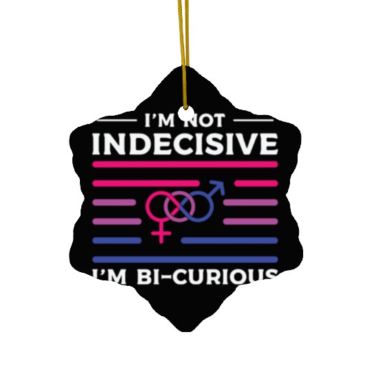 Bi Sexual Pride Bisexual Gay LGBTQ Ceramic Ornaments
