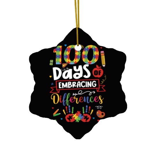 100 Days of Embracing Differences, SPED Teacher Ceramic Ornaments