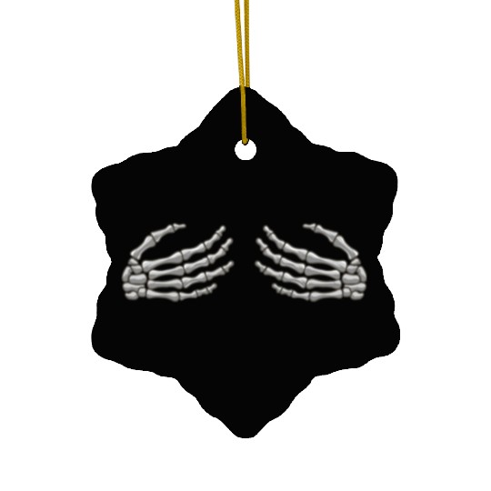 Halloween Skeleton Hands Ceramic Ornaments