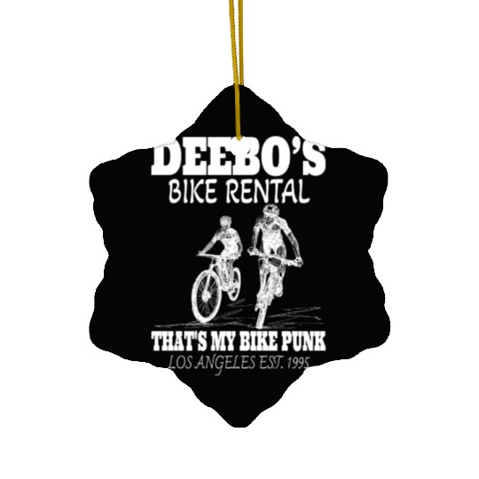 Deebo Bike Rental That's My Bike Punk Ceramic Ornaments