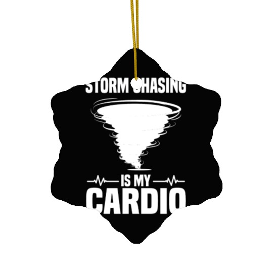 Storm Chaser Sayings | Thunderstorm Meteorologist Ceramic Ornaments