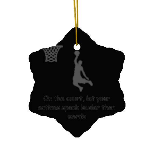 The Basketball Journey Ceramic Ornaments