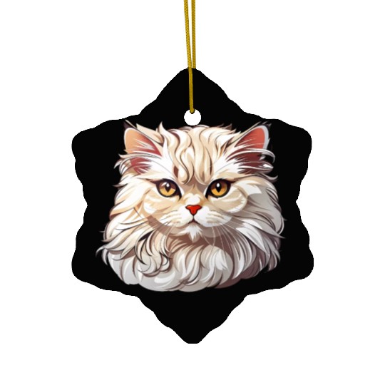 Persian Cat Ceramic Ornaments