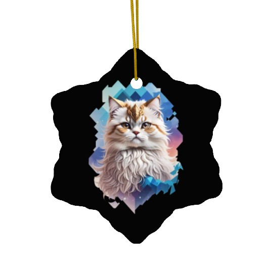 Persian Cat Ceramic Ornaments