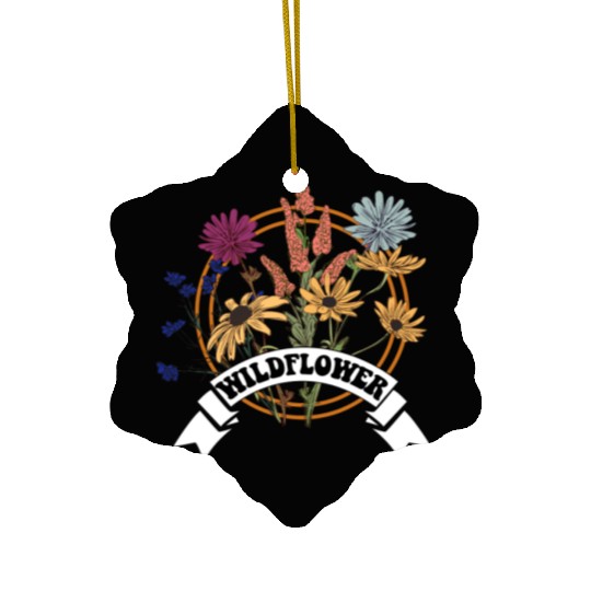 wild flower Ceramic Ornaments