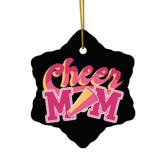 cheer mom Ceramic Ornaments