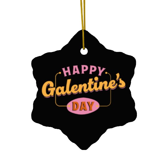 Be My Galentine. Galentine's Day Ceramic Ornaments