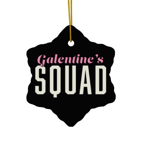 Be My Galentine. Galentine's Day Ceramic Ornaments