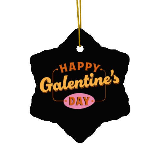 Be My Galentine. Galentine's Day Ceramic Ornaments