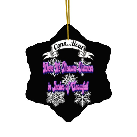 Connecticut Ceramic Ornaments