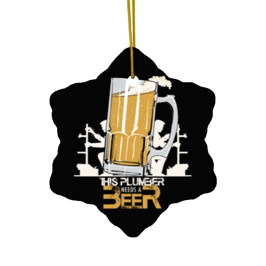 I LOVE BEER Ceramic Ornaments