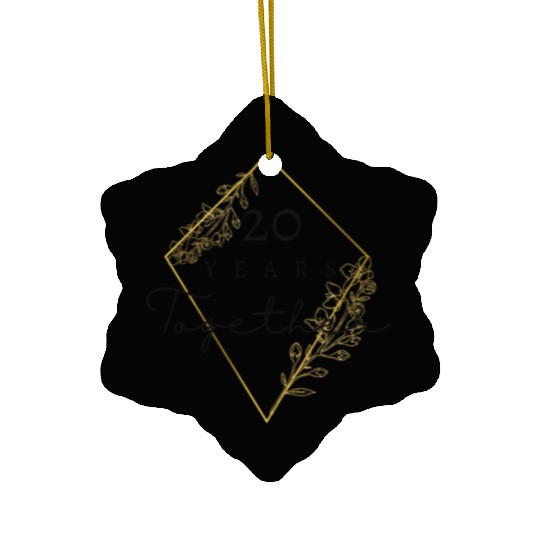 Congratulations 20 Years Together / Twenty Ceramic Ornaments