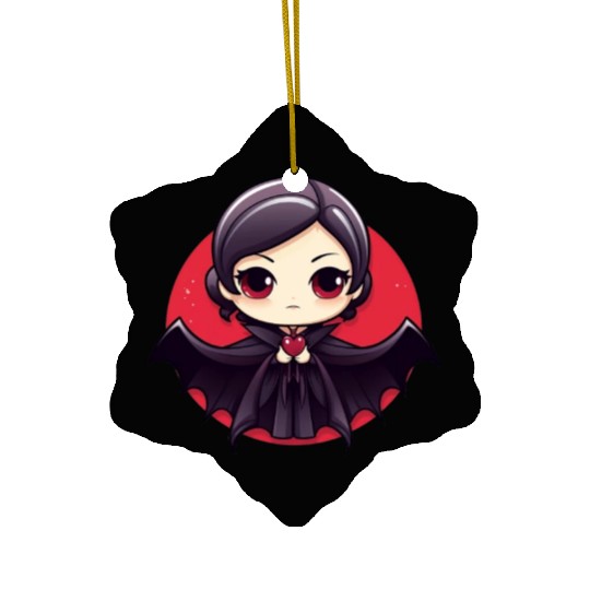 Vampire in love Halloween Ceramic Ornaments