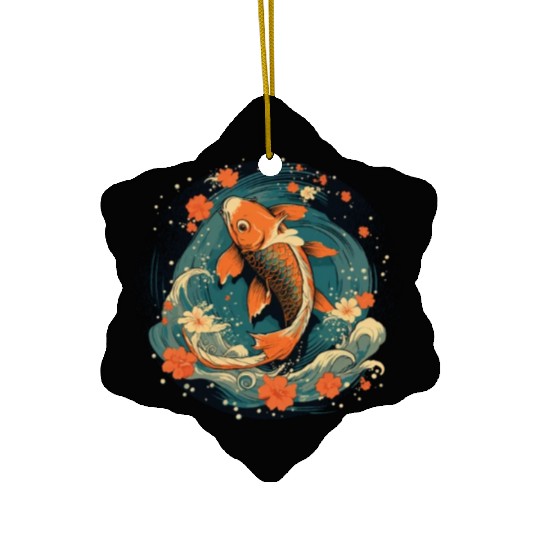 Koi Fish Koi Carp Japanese Koi Garden-Pond Koi Ceramic Ornaments