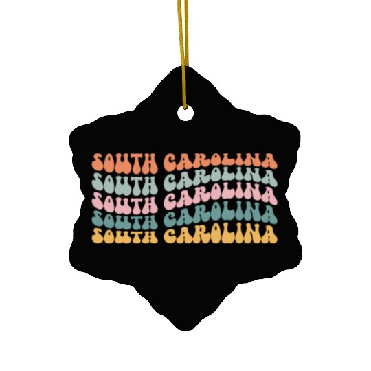 South Carolina State South Carolinian Pride Ceramic Ornaments