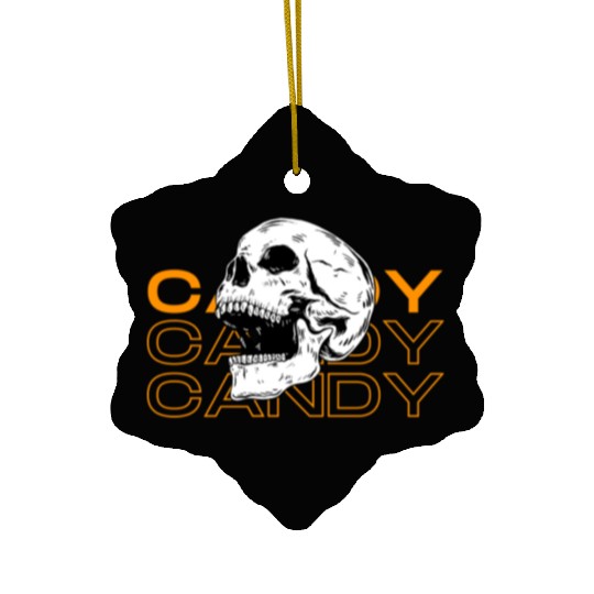 Candy Candy Candy Skull Ceramic Ornaments