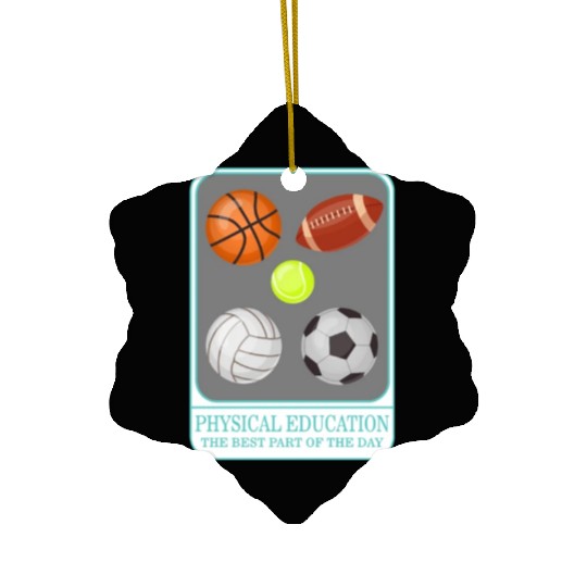 Physical Education Teacher Ceramic Ornaments, P.E. Physical