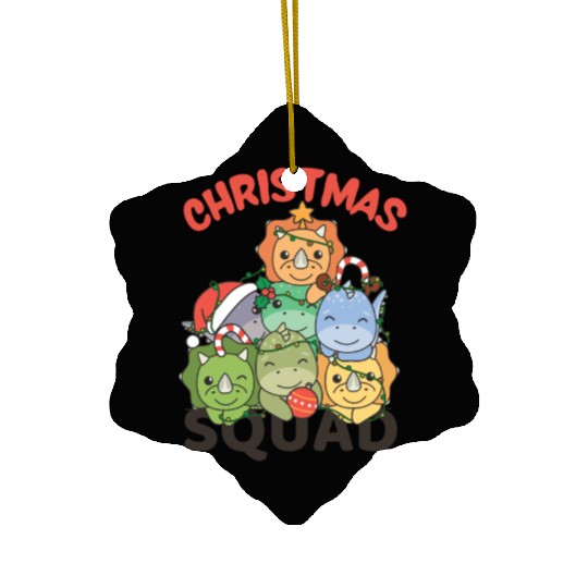 Dinosaur Christmas Tree Christmas Squad Dinos Ceramic Ornaments