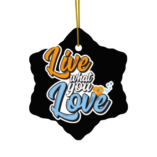 Hopeful Hearts Embrace Ceramic Ornaments