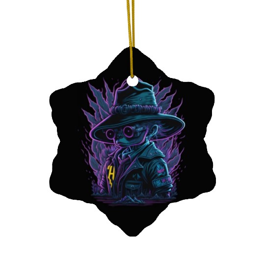 Black friday mouse Ceramic Ornaments