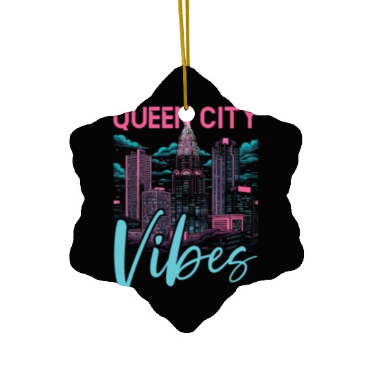 Charlotte North Carolina USA America United States Ceramic Ornaments