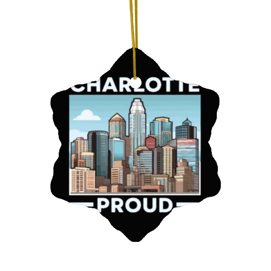 Charlotte North Carolina USA America United States Ceramic Ornaments