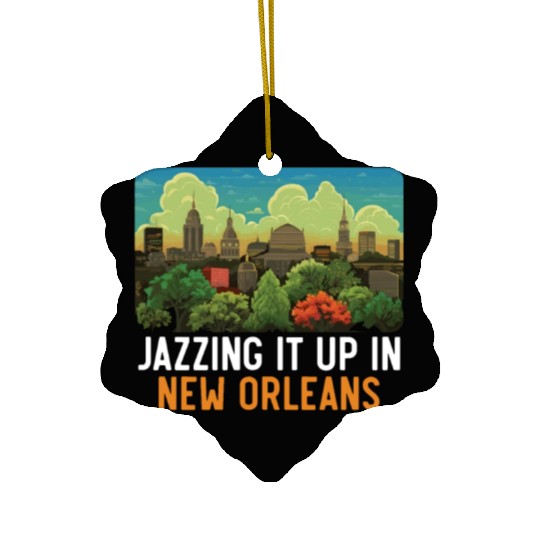New Orleans Louisiana USA America United States Ceramic Ornaments