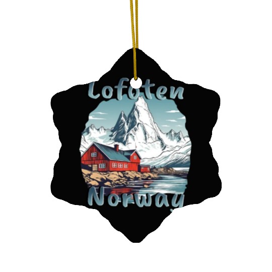 Lofoten Norway Nature Paradise Ceramic Ornaments