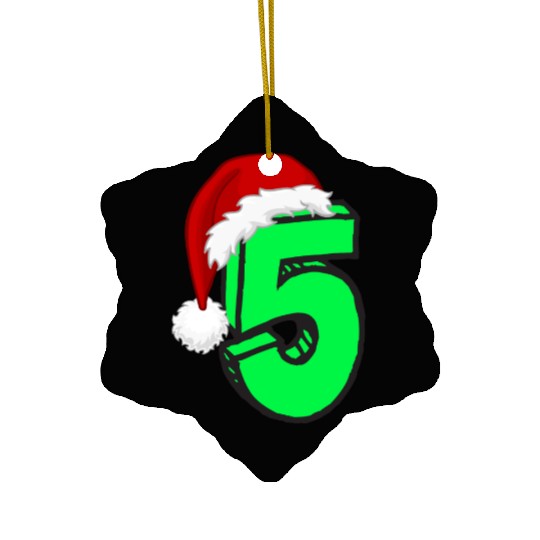 Christmas Gift Number 5 - Five Years Old Ceramic Ornaments