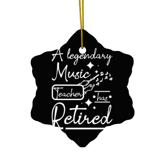 A legendary music teacher has retired Ceramic Ornaments