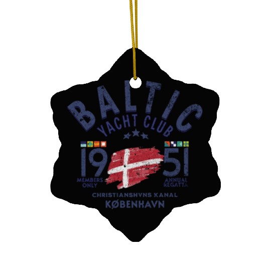 Baltic Yacht club Copenhagen blc Ceramic Ornaments