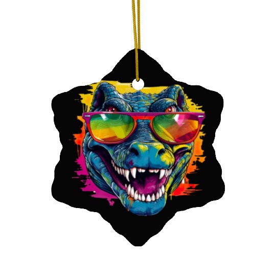 Street Art Crocodile Urban Rap Street Ceramic Ornaments