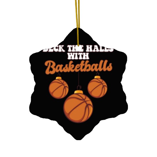 Basketball Player Coach Christmas Balls Deck The Ceramic Ornaments