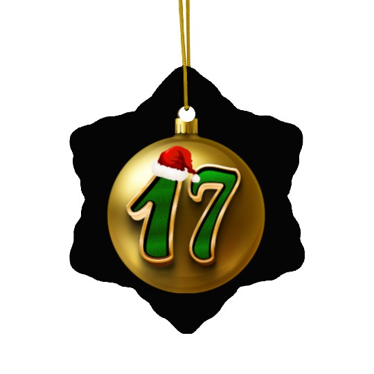 17 Years Young - Seventeen Christmas Balls Ceramic Ornaments