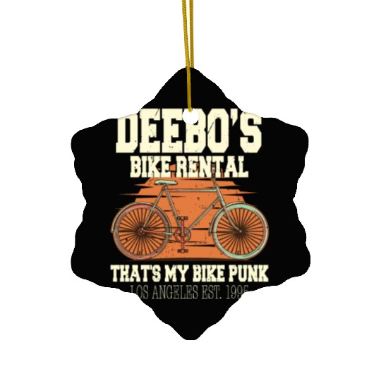 Deebo Bike Rental That's My Bike Punk Ceramic Ornaments