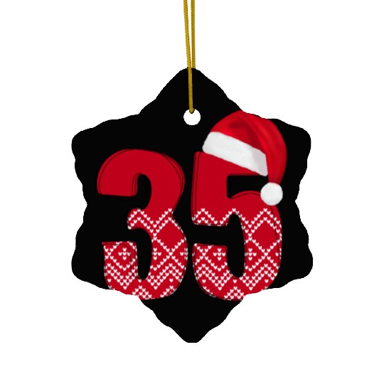 Celebrate 35 Wedding Anniversaries - Thirty Five Ceramic Ornaments