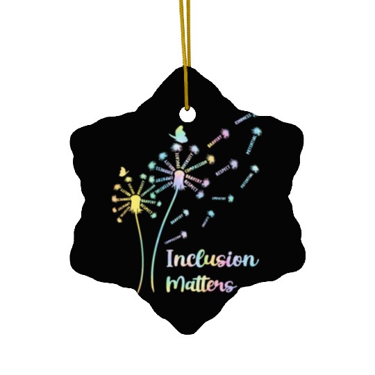Inclusion Matters Special Education Sped Teacher Ceramic Ornaments