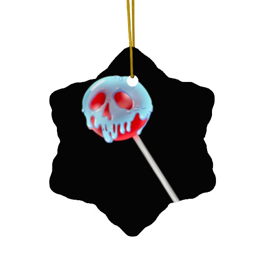 Poison Apple Halloween Candy Lollipop Ceramic Ornaments