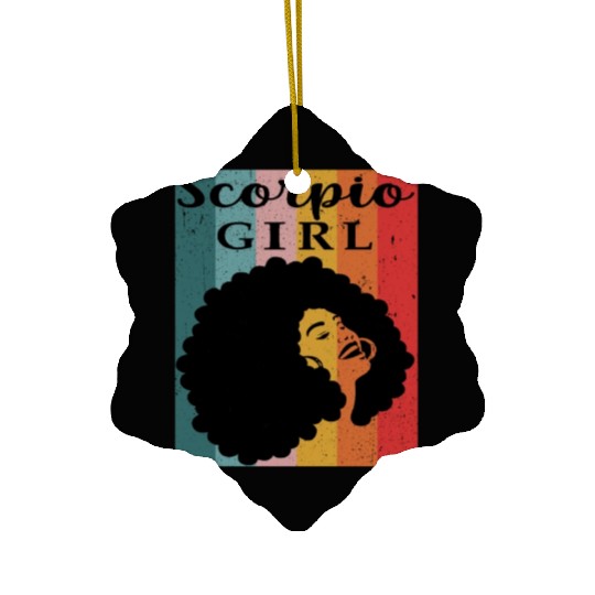 scorpio girl Zodiac Sign Astrology Horoscope Star Ceramic Ornaments