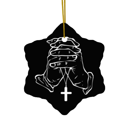 Hands Folded Pastor, Religious Leader Gift Ceramic Ornaments