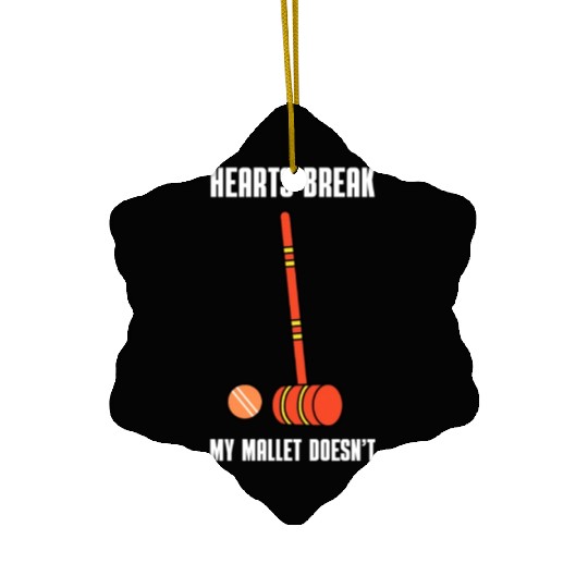 Lawn Game - Golf Croquet Player Ceramic Ornaments