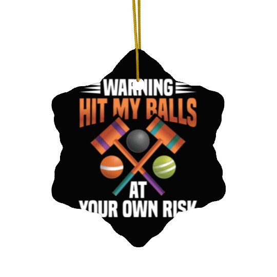 Croquet Mallet Croquet Club Croquet Player Croquet Ceramic Ornaments