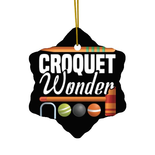 Croquet Mallet Croquet Club Croquet Player Croquet Ceramic Ornaments