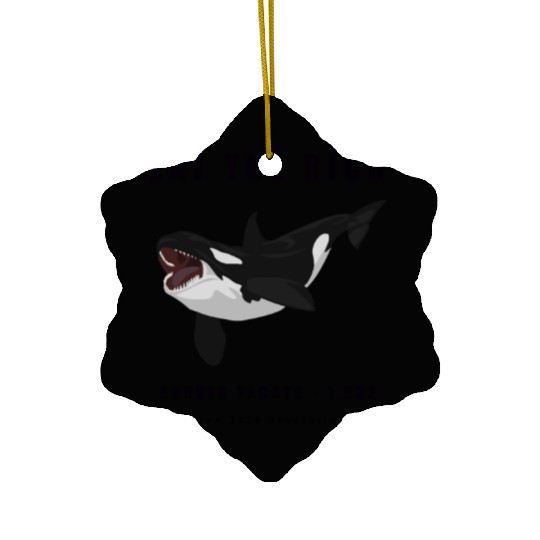 Eat The Rich - Orca Revolution Ceramic Ornaments
