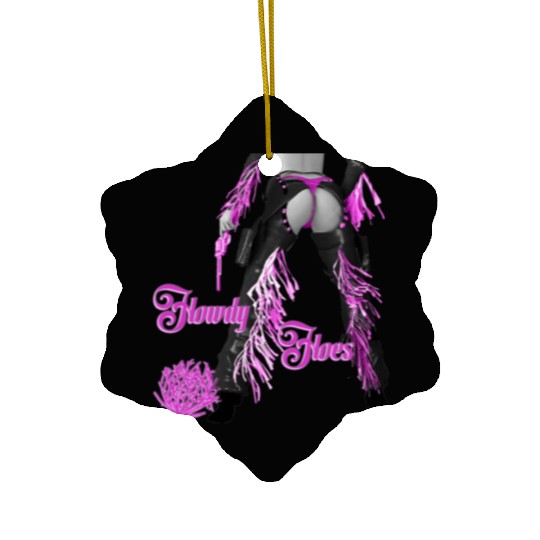 Howdy Hoes Ceramic Ornaments