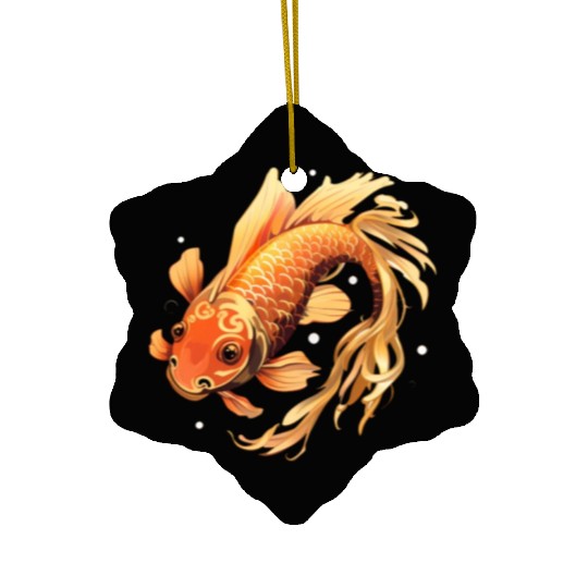 Koi Fish Japanese Carp Pond Ceramic Ornaments