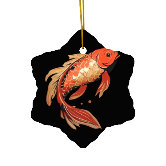 Koi Fish Japanese Carp Pond Ceramic Ornaments