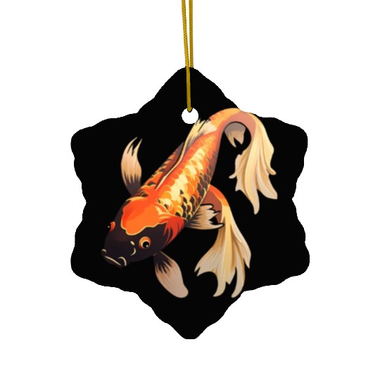 Koi Fish Japanese Carp Pond Ceramic Ornaments