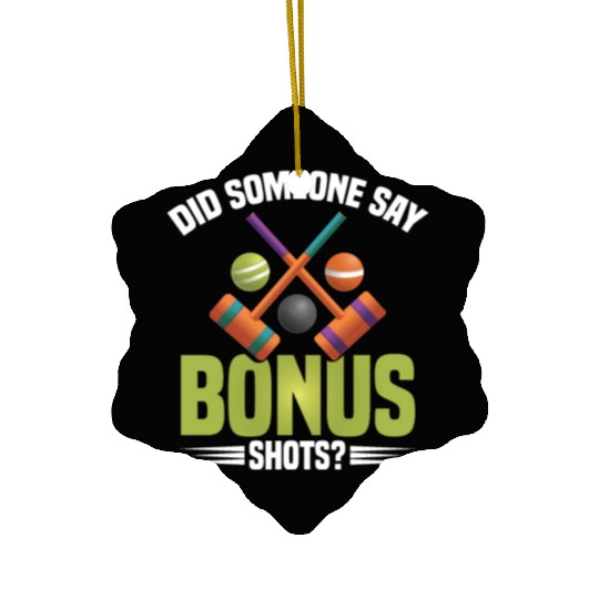 Croquet Mallet Croquet Club Croquet Player Croquet Ceramic Ornaments