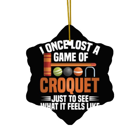 Croquet Mallet Croquet Club Croquet Player Croquet Ceramic Ornaments